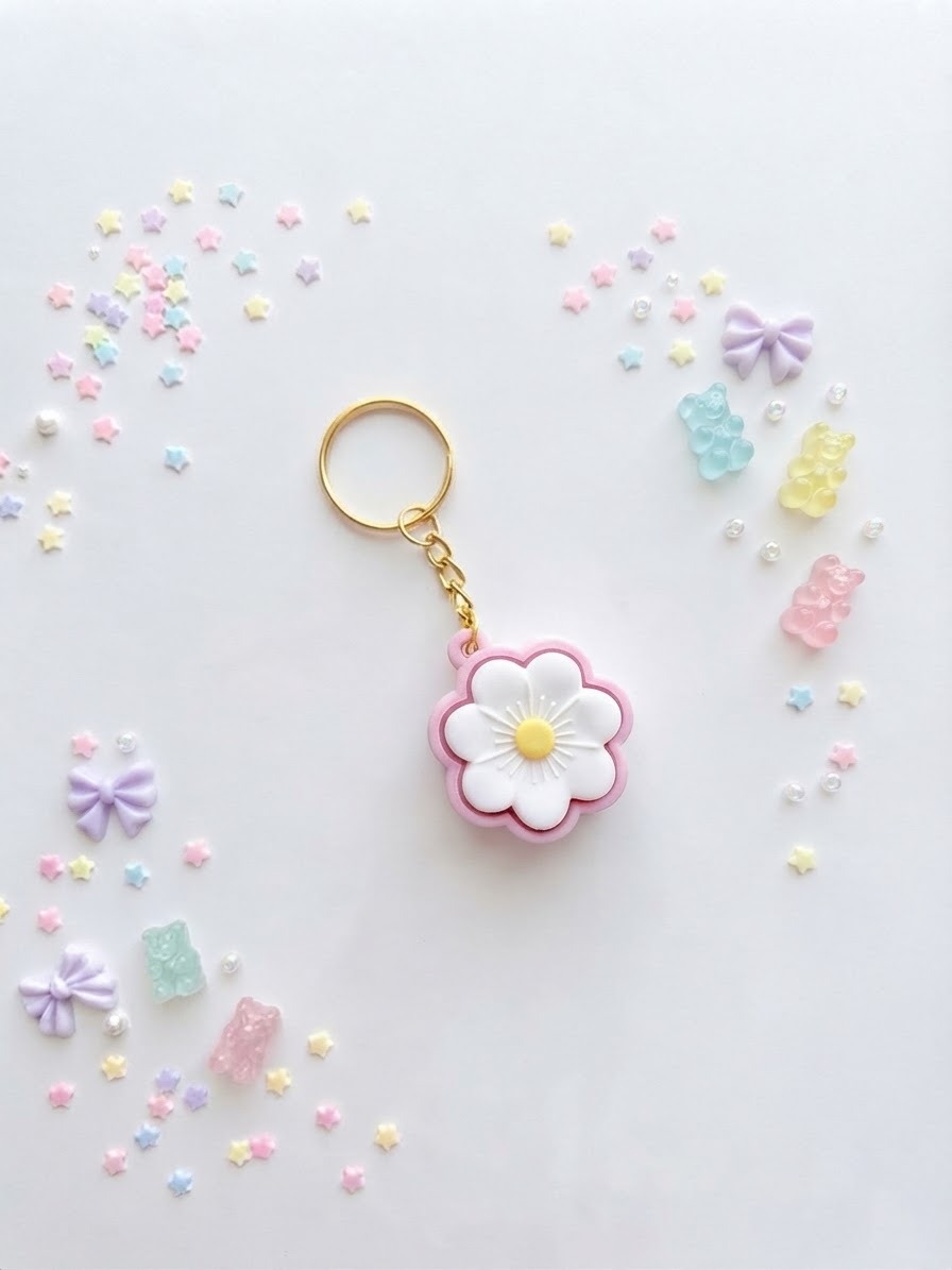 Clicker Fleur Kawaii Pop Studio, pochette clic-clac en forme de fleur
